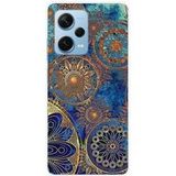 Xiaomi Redmi Note 12 Pro Plus Mandalla bleu bedrukt siliconen hoesje