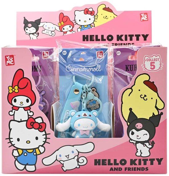 Merkloos SANRIO ANIMAL SERIES KEYCHAIN WITH HAND STRAP ASSORTED.