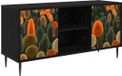 vidaXL Meuble TV ZAANDAM 102 x 33 x 51 cm Chêne noir Bois composite