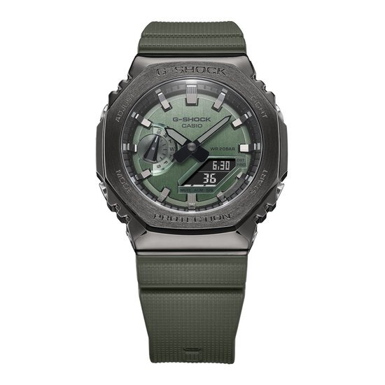 Casio G-Shock GM-2100B-3AER Horloge - Kunststof - Groen - &#216; 42 mm