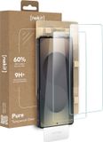 NEKIT Pure - Duo Pack Tempered Glass Geschikt voor Samsung Galaxy S25 Ultra