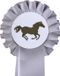 HKM Rozet -1- zilver/wit