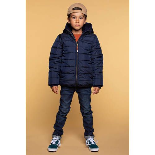 Moodstreet gewatteerde winterjas blauw