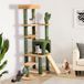 Arbre à chat de 153 cm de haut avec design cactus et brosse d'auto-soins