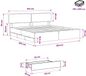 vidaXL Bedframe met opbergruimte en hoofdbord, ambachtelijk eikenhout, 180 x 200 cm
