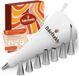 BakeBuddy Premium Spuitzakkenset (11 stuks) - 35 cm katoenen spuitzak met roestvrijstalen spuitmondjes voor het decoreren van taarten, herbruikbaar en vaatwasserbestendig, inclusief adapter en geschenkdoos