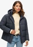 Superdry Montpellier gevoerde jas Dames eclipse navy