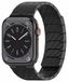 Wigento Apple Watch SE 2023 40mm: Magnetische vervangende smartwatch-band van koolstofvezel, zwart