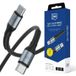 3MK Câble USB USB 2.0 1 m USB C 100 W Noir, Argent