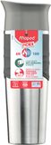 Maped Picnik - Waterdichte thermobeker – koffiemok van staal – praktische opening met één hand – Easy Grip hoes van siliconen – 320 ml – grijs