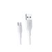 Xssive 2.4A, 1 mètre, câble de données USB vers Micro-USB, câble de charge rapide, câble de charge et de synchronisation, blanc