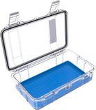 PELI M60 Micro Case – Compacte case voor waardevolle apparatuur en compacte tools; Waterdicht, stofdicht en schokbestendig; Volume 2 liter; Kleur: BLAUW/TRANSPARANT