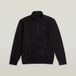 G-STAR Nifous Half Zip Sw Heren Sweater XS Biologisch Katoen Polyester Zwart
