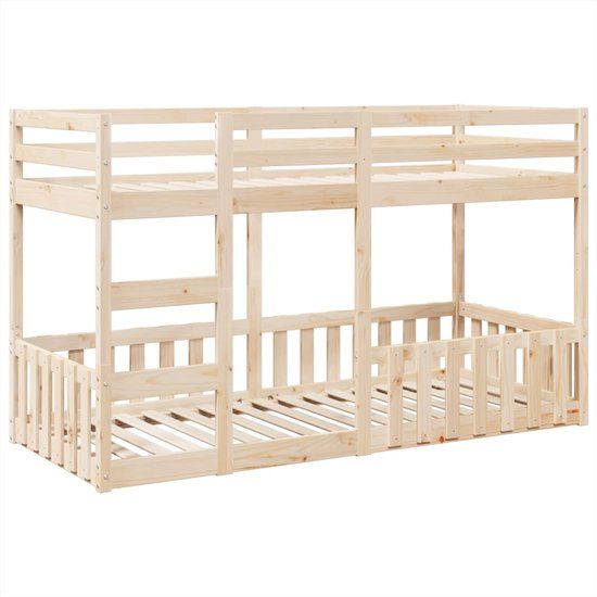 vidaXL Stapelbed 80x200 cm Massief Grenenhout