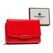 Peterson portefeuille pour femme en similicuir, rouge, avec protection RFID, 15x9,5 cm