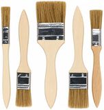 Humbert Kwastenset - synthetisch - 5-delig - plat - voor verf en lak - verfkwasten - maten 0.5-1-1.5-2-2.5 cm