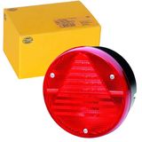 HELLA 2VA 012 497-211 Feu arrière - Ampoule - 12V - Montage en applique/vissé - Couleur de la lentille : Rouge - Câble : 250mm - Connecteur : Amphenol AT - Connecteur : Douille pour connecteur plat - droite/gauche - Quantité : 1