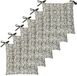 Unyqoos® Set van zes comfortabele tweekleurige stoelkussens 40x40 cm