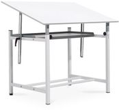 Rocada table de dessin professionnelle avec étagère - Réglable - Plateau 100x150 cm