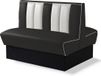 Bel Air Dinerbank Double Booth HW-120DB Zwart