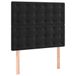 VidaXL Hoofdeind & Voeteind Zwart 80x5x118/128 cm Fluweel