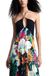 Desigual Daikiri-jurk voor dames, zwart/wit, L