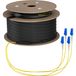EFB Elektronik O8303S190OS2 InfiniBand en Glasvezelkabel 190 m 4x LC U-DQ(ZN) BH Zwart, Blauw, Geel