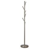 Kira Home Revel Addison 67" vrijstaande metalen kapstok - satijn staal, CR37-354403