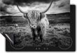Chefcare Inductie Beschermer Schotse Hooglanders - Zwart Wit - 95x55 cm