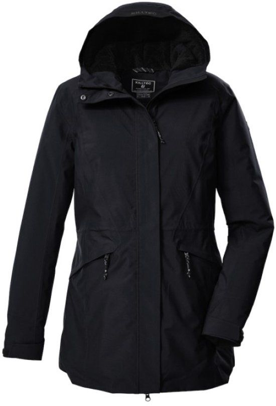 Killtec Dames Winterjas Parka Functioneel 43307 Zwart Maat 48