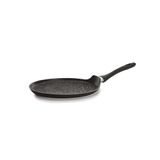 IBILI Poêle à crêpes Natura, 28 cm, aluminium, revêtement antiadhésif aspect pierre, compatible induction