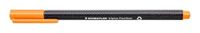 Staedtler Triplus Fineliner 334-43 (driehoekig, superfijne metalen punt, 0,3 mm, 10 stuks) lichtoranje
