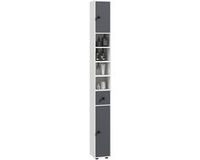 Kleankin Badkamerkast Spaanplaat 20x20x180cm Grijs