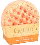 Bomb Cosmetics Mango Sorbet Body Buffer Triple Butter Zeep Spons