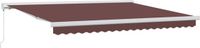vidaXL Parasol manuel 400x300 cm Polyester marron