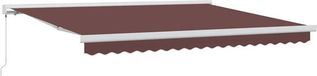 vidaXL Parasol manuel 400x300 cm Polyester marron