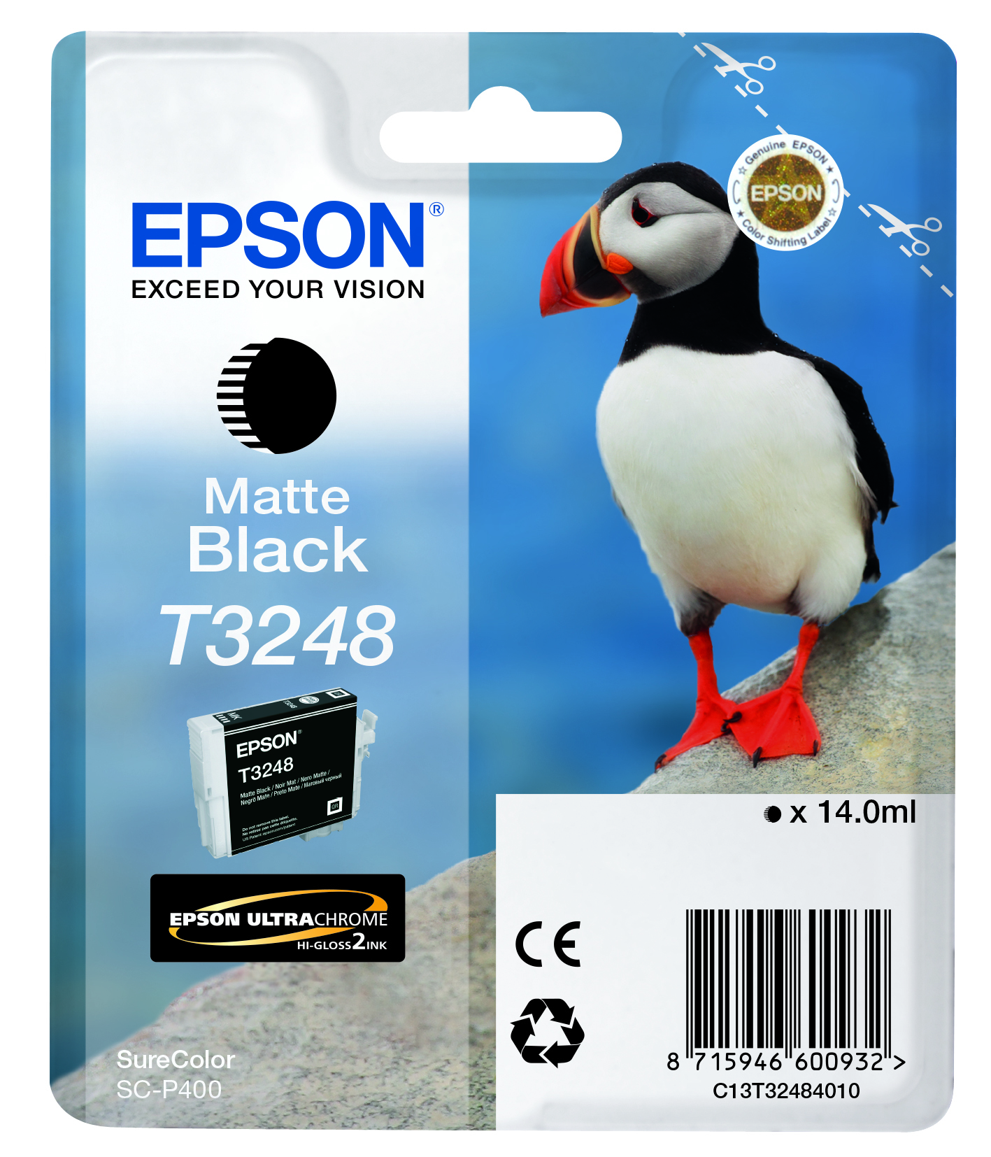 Epson T3248 Matte Black single pack / zwart