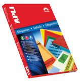 APLI 11835 - Permanente blauwe etiketten 70,0 x 37,0 mm 100 vellen