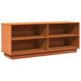 VidaXL Schoenenkast 110x34x45 cm Massief Grenenhout Wasbruin