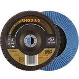 Rhodius 202799 LGZ F1 disque lamelle grain 40 inox, acier 10 pc.