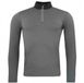 Peak Mountain Onderhemd met rits Canthos Heren Lange Mouw Polyester/Elastaan Zilvergrijs XXL