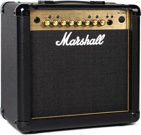 Marshall MG15GFX Gold 15 watt gitaarversterker combo