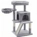 MAZAZU MIRA Home Krabpaal - Kattenboom - Kattenhuis voor katten - Grijs - 96 cm