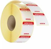 HENDI Voedselveiligheidsstickers, Rood, 1000 stuks