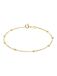 Lucardi Dames Zilveren goldpalted armband venetiaan bol - Armband - 925 Zilver - Goudkleurig - 19 cm