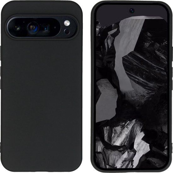 iMoshion Hoesje Google Pixel 9 Pro XL - Siliconen Backcover - Zwart