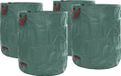 vidaXL Sacs à déchets de jardin 4 pièces 500 l vert polypropylène