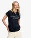 Superdry T-shirt Classic Luxe Casual Bleu marine Taille: 40