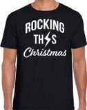 Bellatio Decorations Shoppartners Bv Rocking this Christmas foute kersttrui t-shirt - zwart - heren - Rock and Roll kerstshirts / Kerst outfit XXL
