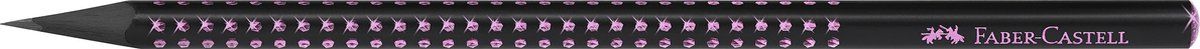 Faber-Castell grafietpotlood - Grip Sparkle - Midnight rose - FC-118258